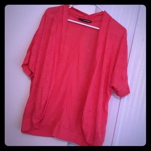 Maurices pink burnout cardigan